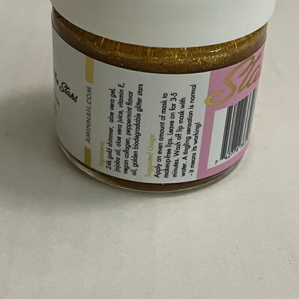 AMNH Skincare New Kiss The Stars 24K Gold Glitter Lip Plumping Mask 30ml
